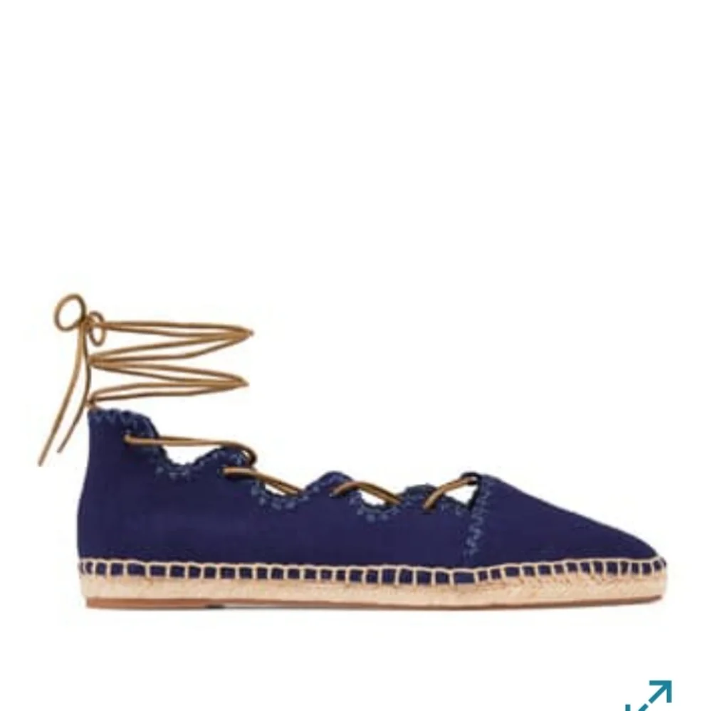Tory Burch Sanoma Ghillie Espadrilles Slip On Lace Up Summer Shoes Designer